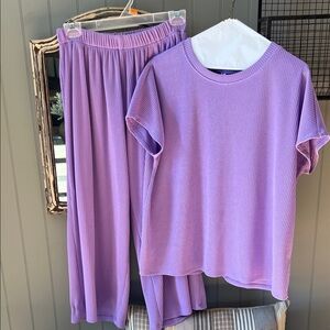 Scarlett Lavender Ribbed Top